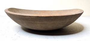 lot 350 image: Antique Primitive Style Turned Wooden Bowl