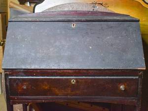 lot 128 image: Slant Top Writing Desk