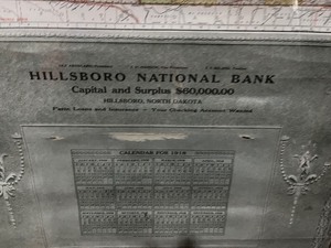 lot 13 image: Hillsboro National Bank framed picture 22X28