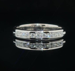Classic Diamond Channel Band in 14k White Gold $1830 Retail