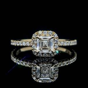 1.75 Carat Asscher Cut Diamond Engagement Ring in 18k Yellow Gold - VVS2 ClarityF Color - Fine Craftsmanship & High Quality GIA Report $6900 Retail VIDEO