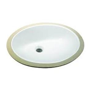 lot 72 image: Glacier Bay Oval Undermounted Bathroom Sink in White