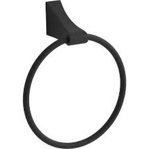 lot 85 image: Kohler Katun Towel Ring in Matte Black