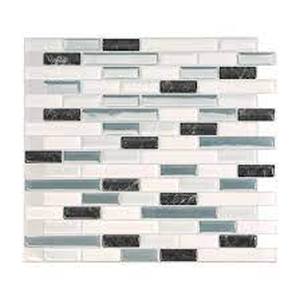 lot 126 image: Set of 12 Smart Tiles Muretto Brina 4pk Peel and Stick 3D Backsplash 27.51 Sq. ft.