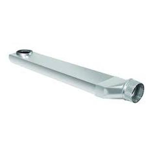 lot 138 image: Dundas Jafine 28 in. to 45 in. Adjustable Space Saver Aluminum Dryer Vent Duct with Straight Outlet