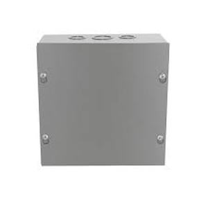 lot 145 image: Wiegmann N1 WEIGMANN 8 in. W x 8 in. H x 4 in. D Carbon Steel Gray Screw-Cover Wall Mount Box, 1-Pack