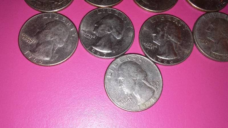 lot 344 image: US Quarters.