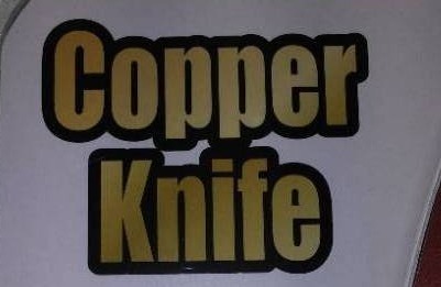 lot 637 image: Stainless Steel Sharp Forever Copper Knife 2 Pack