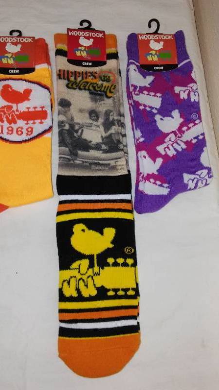 lot 724 image: WoodStock Crew Socks NEW (3)