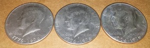 lot 368 image: Kennedy Bicentennial Half Dollar 1976 (3)
