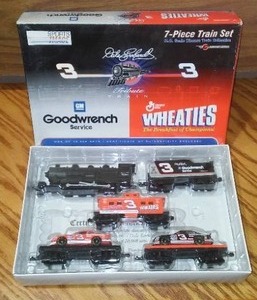 lot 510A image: NASCAR. 7 Piece Train Set Earnhardt. Tribute.