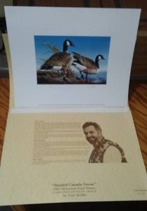 lot 515A image: Terry Redlin 1981 Duck Stamp MN.