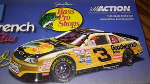 lot 570 image: NASCAR Dale Earnhardt No. 3, Bass Pro Shops Goodwrench. 50th Anniversary Special Edition. Action.