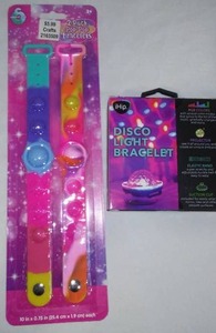 lot 592 image:  Disco Light Bracelet and Pop It Bracelet
