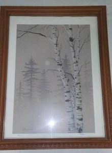 lot 861 image: McLain 1990 33 Of 500 Moonlit Birch.