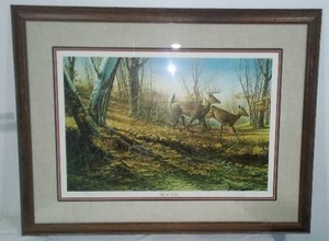 lot 863 image: Terry Redlin Autumn Run, 458960.