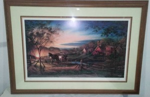 lot 895 image: Terry Redlin, Morning Rounds, 2388 Of 6800.