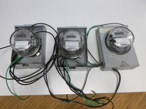 3 Landis & Gyr Single Stator Electricity Meters