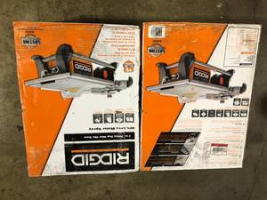Lot of 2 RIDGID 6.5 Amp 7 in. Blade Corded Table Top Wet Tile Saw Customer Returns See Pictures