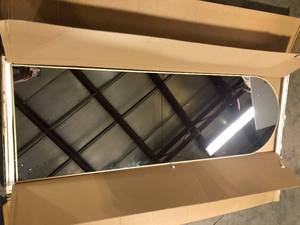 XRAMFY 20 in. W x 64 in. H Arched Gold Modern Aluminum Alloy Framed Full Length Mirror Floor Mirror  Customer Returns See Pictures