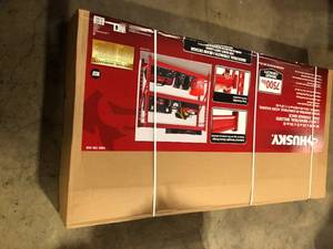Husky 4-Tier Industrial Duty Steel Freestanding Garage Storage Shelving Unit in Red (77 in. W x 78 in. H x 24 in. D)   Customer Returns See Pictures