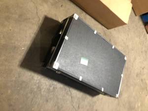 Seward Trunk Seward Traveler Black Trunk with Wheels and Lock 31 in. Customer Returns See Pictures