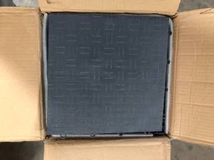 Garage Tiles Interlocking 1 ft. W x 1 ft. L Grey Garage Floor Covering Tiles Polypropylene Garage Floor Tiles  Customer Returns See Pictures