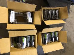 Lot of Vining Satin Nickel Passage HallCloset Door Handle by ESSENTIALS by Schlage  Customer Returns See Pictures