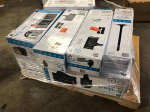Pallet of Assorted Mailboxes and Posts Various Models and Conditions    Customer Returns See Pictures