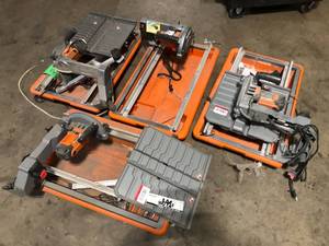 Lot of Assorted Tile Saw Tops Various Sizes and Conditions  Customer Returns See Pictures