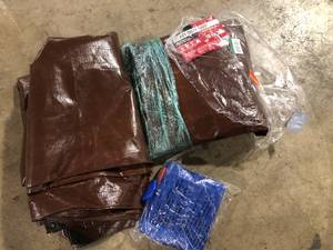Lot of Assorted Tarps Customer Returns See Pictures