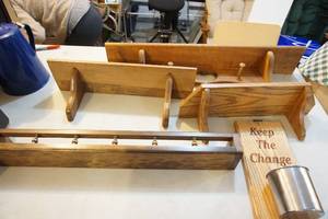 lot 75 image: Home DeCor Wood Shelves Etc.