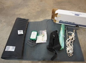 lot 55 image: 2100E Economy Fall Monitor Corded Pad, Bird & Cronin Traction Weight Bag Therapy System...