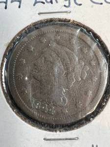 1844 US BRAIDED HAIR LARGE CENT
