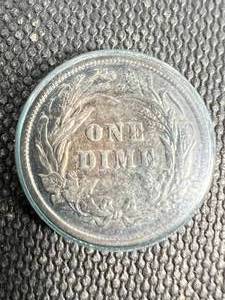 1897 US BARBER DIME
