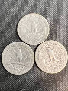 3 US WASHINGTON QUARTERS 1932 1934 1934-D