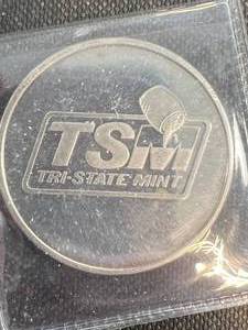 1 TROY OZ .999 FINE SILVER TSM ROUND