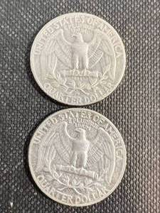 2 US WASHINGTON QUARTERS 1955P-D