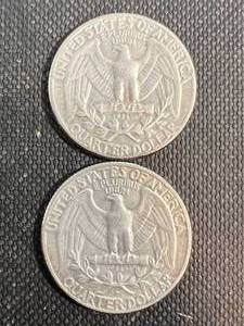 2 US WASHINGTON QUARTERS 1956P-D
