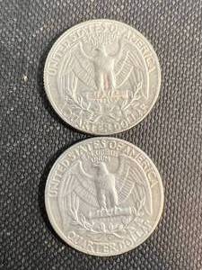 2 US WASHINGTON QUARTERS 1959P-D