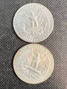 2 US WASHINGTON QUARTERS 1960P-D