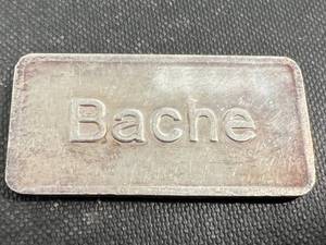 1 TROY OZ .999 FINE SILVER BACHE BAR