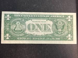 $1 US SILVER CERT. 1957