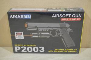 UKArms P2003 Spring Powered Airsoft Pistol with Laser