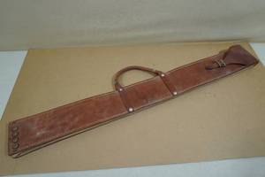 Leather Spare Gun Barrel Case - Possibly WWII