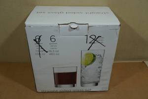 Set of 6 16.3oz Drinking Glasses