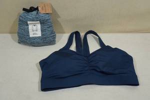 Hello Mello Cowl Neck Top and Handful Bra -Large