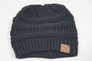 C.C. Knitted Beanie Black