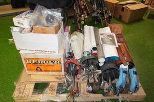 Assorted Vintage Golf Clubs, Home Goods, Tools, Hardware
