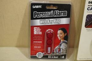 2 Security Door Stopper Alarms, Cable Lock and Electric Rape Whistle